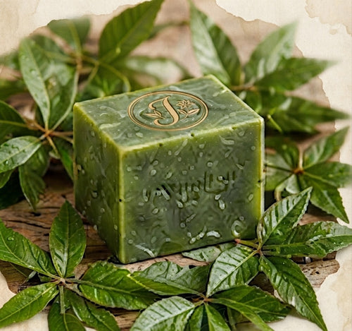 Handmade Organic Neem Soap Bar For Acne-Prone Skin, Oil Control & Gentle Daily Cleansing