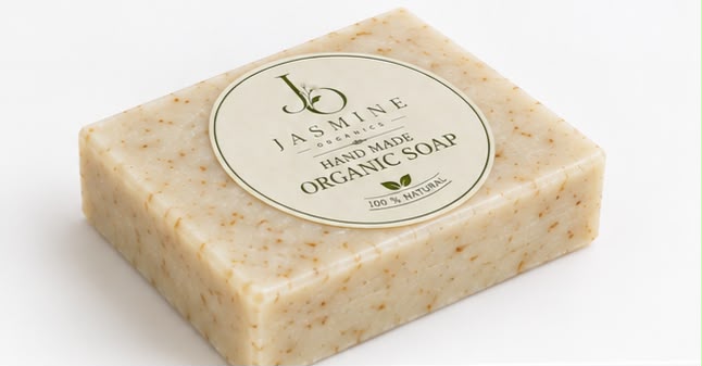 Organic Rice Soap – Skin Brightening, Glass Skin Polish & Anti-Blemish Care