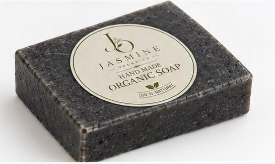 Organic Activated Charcoal Soap – Deep Pore Detox, Oil Control & Acne Protection